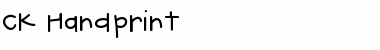 CK Handprint Regular Font Title Preview