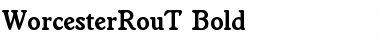 WorcesterRouT Bold Font Title Preview