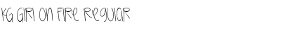 KG Girl On Fire Regular Font Title Preview