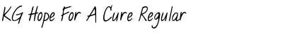 KG Hope For A Cure Regular Font Title Preview