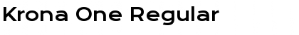 Krona One Regular Font Title Preview