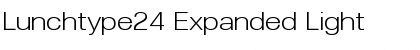 Lunchtype24 Expanded Light Font Title Preview