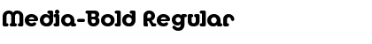 Media-Bold Regular Font Title Preview