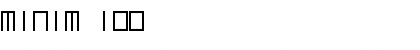 minim 100 Font Title Preview
