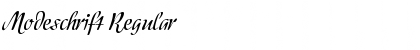Modeschrift Regular Font Title Preview