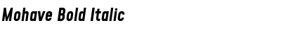 Mohave Bold Italic Font Title Preview