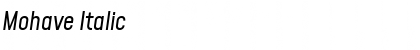 Mohave Italic Font Title Preview