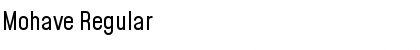Mohave Regular Font Title Preview