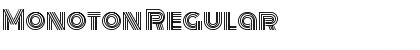Monoton Regular Font Title Preview