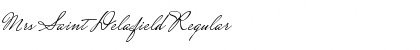 Mrs Saint Delafield Regular Font Title Preview