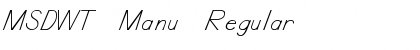 MSDWT Manu Regular Font Title Preview