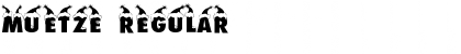 Muetze Regular Font Title Preview