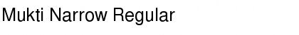 Mukti Narrow Regular Font Title Preview