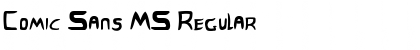 Comic Sans MS Regular Font Title Preview