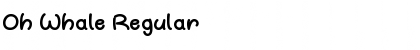 Oh Whale Regular Font Title Preview