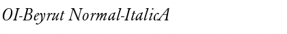 OI-Beyrut Normal-ItalicA Font Title Preview