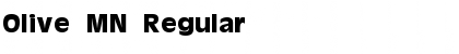 Olive MN Regular Font Title Preview