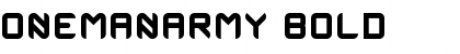 OneManArmy Bold Font Title Preview