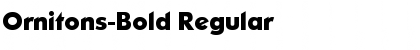 Ornitons-Bold Regular Font Title Preview