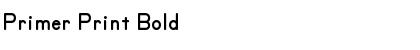 Primer Print Bold Font Title Preview