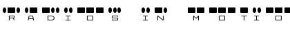 Radios in Motion Regular Font Title Preview