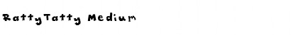 RattyTatty Medium Font Title Preview