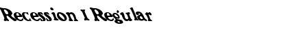 Recession 1 Regular Font Title Preview