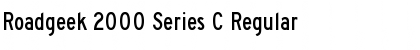 Roadgeek 2000 Series C Regular Font Title Preview