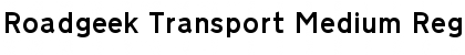 Roadgeek Transport Medium Regular Font Title Preview