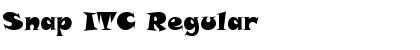 Snap ITC Regular Font Title Preview