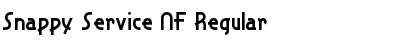 Snappy Service NF Regular Font Title Preview