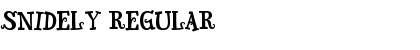Snidely Regular Font Title Preview