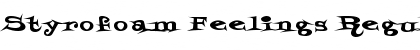 Styrofoam Feelings Regular Font Title Preview