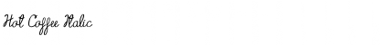 Hot Coffee Italic Font Title Preview