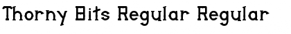 Thorny Bits Regular Regular Font Title Preview