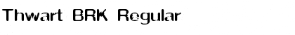 Thwart BRK Regular Font Title Preview