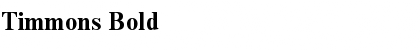 Timmons Bold Font Title Preview