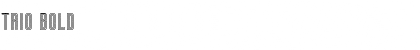 Trio Bold Font Title Preview