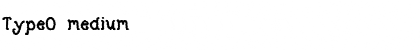 TypeO medium Font Title Preview