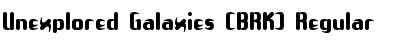 Unexplored Galaxies (BRK) Regular Font Title Preview
