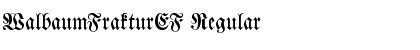 WalbaumFrakturEF Regular Font Title Preview