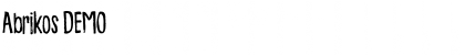 Abrikos DEMO Regular Font Title Preview