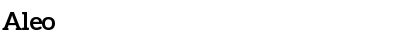 Aleo Bold Font Title Preview
