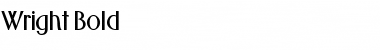 Wright Bold Font Title Preview