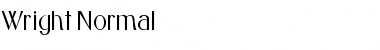Wright Normal Font Title Preview