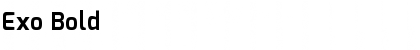 Exo Bold Font Title Preview