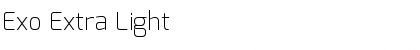Exo Extra Light Font Title Preview