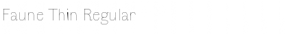 Faune Thin Regular Font Title Preview
