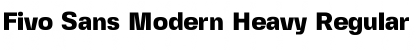 Fivo Sans Modern Heavy Regular Font Title Preview