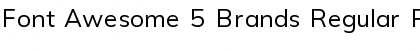 Font Awesome 5 Brands Regular Regular Font Title Preview